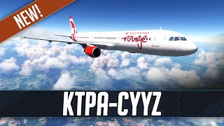 MSFS LIVE  Real World Air Canada Rouge OPS  Fenix A321  Tampa Bay to Toronto  VATSIM [upl. by Sivam]