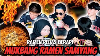 MASAK MUKBANG RAMEN SAMYANG BERKUAH BERAPI🍜🌶️🌶️ [upl. by Dammahom]