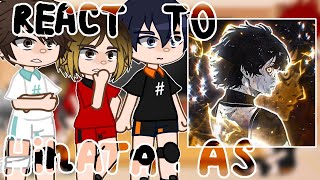 Haikyuu react Haikyuu react to Hinata Shoyo as Bachira MeguruGacha Club [upl. by Etteyafal662]