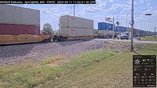 MOKAN Railcams Springfield Missouri BNSF Thayer North Subdivision MP 20470 RECURRENT STREAM [upl. by Kussell649]