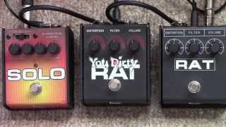 3 ProCo Rat Pedals With Single Coils Rat Solo Rat amp You Dirty Rat [upl. by Eibur900]