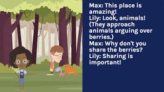 Max amp Lily Sharing Is Caring  Kids Learning Video ANIMATION [upl. by Trescha]