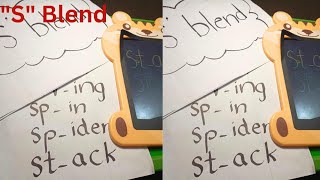 How to learn  s blends  with three easy techniques with  miss jiya khan [upl. by Evetta]