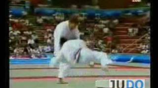 Judo Olympics Raymond Stevens GBR  Antal Kovacs HUN 1992 Barcelona 95 kg Final 柔道 [upl. by Emilee]