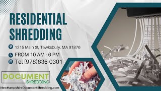 Residential Document Shredding Boston MA From 89¢ Lbs Cheapest Shredding Service [upl. by Cattima]