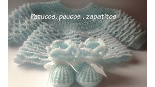 Patucos escarpines peucos botitas bebe a crochet 2ª parte [upl. by Rozina]