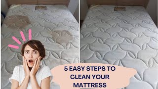 5 Easy Steps to Clean Your Mattress Like a Pro [upl. by Trebron]