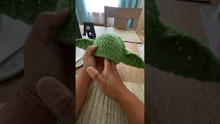 Crochet Yoda hat for newborn baby crochet babycrochet croche het [upl. by Chobot863]