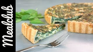 SpinatLauchLachs Quiche  MealClub [upl. by Belloir]