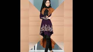 New fashion hijab dresses for girls winter collections [upl. by Wetzel]