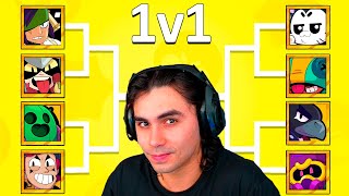 QUAL É O MELHOR LENDÁRIO NO 1V1 Brawl Stars [upl. by Anelet954]