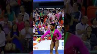 I cant believe this happened at Worlds lol funny funnyvideo shorts simonebiles [upl. by Danais956]