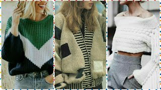 Trendy Sweatshirts amp CardiganSweaters Designs For Girls And Women  Fashion Wear Outfit Ideas 2022 [upl. by Asseram]