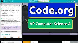 Codeorg Lesson 15A Attributes  Tutorial with Answers  Unit 1 CSA [upl. by Einatsed32]