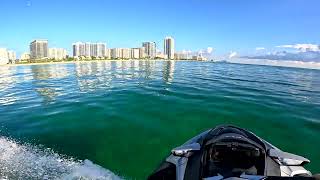 Skuter wodny w Miami Beach widoki z wody  Miami Jet Ski Ocean ride [upl. by Sulecram]