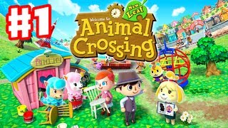 Animal Crossing New Leaf  Gameplay Walkthrough Part 1  Day 1  Im the New Mayor Nintendo 3DS [upl. by Yekciv]