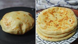 Cheese Naan Rooti  No Yeast Soft Cheese Naan Recipe [upl. by Irabaj]