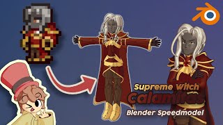 Supreme Witch Calamitas  Calamity Mod 3D Model [upl. by Mccomb491]