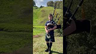 Bagpipes Caledonia at The Antonine Wall [upl. by Ahsielat]