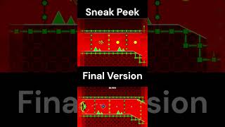 quotHEXAGON FORCEquot Sneak Peek vs Final Versión Comparision  Geometry Dash Comparision gd viralshort [upl. by Ire]