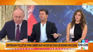 Suecia Finlandia y Noruega preparan a ciudadanos tras amenazas rusas nucleares  Tu Día  Canal 13 [upl. by Janetta]