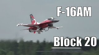 F16AM Block 20 ´E191´ Takeoffs  The Royal Danish Airforce  Turku 2023 [upl. by Ycak]