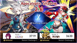 【Honkai Star Rail】NEW Apocalyptic Shadow 26 Diff 4 Full Stars⭐ E0S1 Feixiao amp E0S0 Rappa [upl. by Solegna]