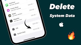 How to delete system data in iPhone storage  Clear iPhone storage [upl. by Ahcsatan]