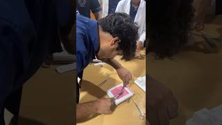 Suture Practice 🪡 In Surgery 🔪💉aiims mbbs aiimsdelhi medical motivation viralvideo [upl. by Essilevi46]