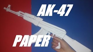 Jak zrobić AK 47 z papieru  How to make AK 47 paper [upl. by Arbe]