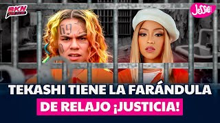 TEKASHI Y LA PERVERSA EN LA MISMA CASI TRAS LAS REJAS 😡 [upl. by Airod]