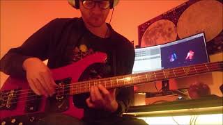 David Bowie  The Width of a Circle Live  bass cover [upl. by Aciret]