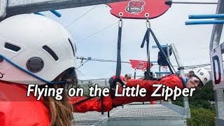 Riding the Little Zipper at Zipworld UK [upl. by Kcirderf964]