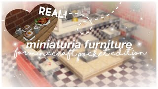 NEW ‘MiniaTuria Furniture’ Mod 💞 Minecraft PE 119 [upl. by Hebel]