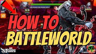 HOW TO BATTLEWORLD  BATTLEWORLD GUIDE  EVERYTHING YOU NEED TO KNOW  MARVEL Strike Force  MSF [upl. by Abernathy850]