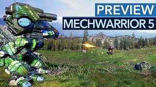 MechWarrior 5 Mercenaries  Preview  Vorschau mit Gameplay [upl. by Niwhsa763]