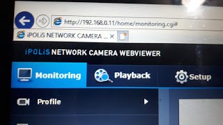 iPOLiS NETWORK CAMERA WEBVIEWER [upl. by Ahsekar]