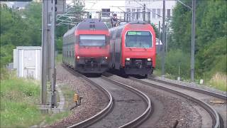 SBB Trains Galore Züge zwischen Zürich und Winterthur [upl. by Ahsaeit595]