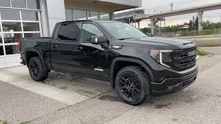 Black 2024 GMC Sierra 1500 Elevation Review Calgary Alberta  Wolfe Calgary [upl. by Nathanoj]