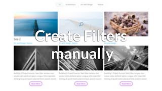 Filterable Grid for Divi Manually create Filters [upl. by Aniretac]