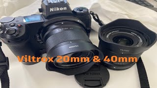 Viltrox 20mm and 40mm AF lenes on Nikon Z7 [upl. by Wisnicki]