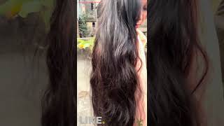 Long hair play hair bunhair braidhair pulling  hair smelling shortsviral video [upl. by Ykcir]