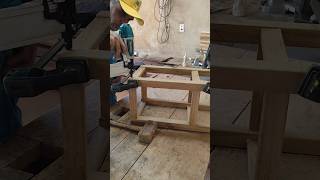 Trabalhando com pinador pneumático madeira woodworking marcenaria [upl. by Allicsirp233]