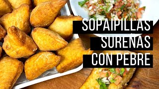 Receta Sopaipillas sureñas con pebre Sin zapallo [upl. by Eissirhc953]