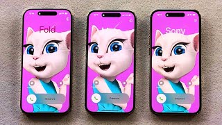 iPhone 16 Pro vs iPhone 15 Pro vs iPhone 14 Pro Incoming Call at the Same Time [upl. by Nylazor]