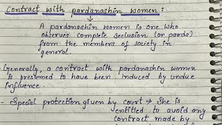 Contract with Pardanashin Women  Difference between Coercion amp Undue Influence [upl. by Whatley]