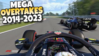 F1 MEGA OVERTAKES 2014  2023 5 [upl. by Yraunaj]