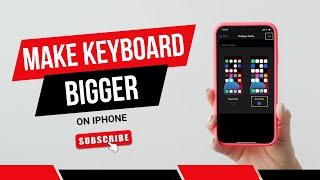 How To Make Keyboard Bigger On iPhone [upl. by Ardnuassak]