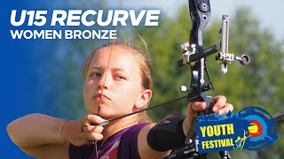 Recurve Under 15 Women Bronze  Youth Festival 2024 [upl. by Igenia]