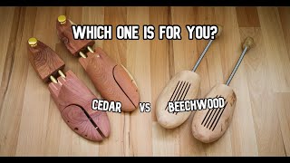 Cedar Shoe Trees VS Beechwood Shoe Trees  WHICH IS BEST  ShoeCare Basics 1 [upl. by Maxentia]